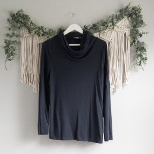 5️⃣for2️⃣0️⃣!! LOFT Cowl Neck Tunic Navy Size XSmall